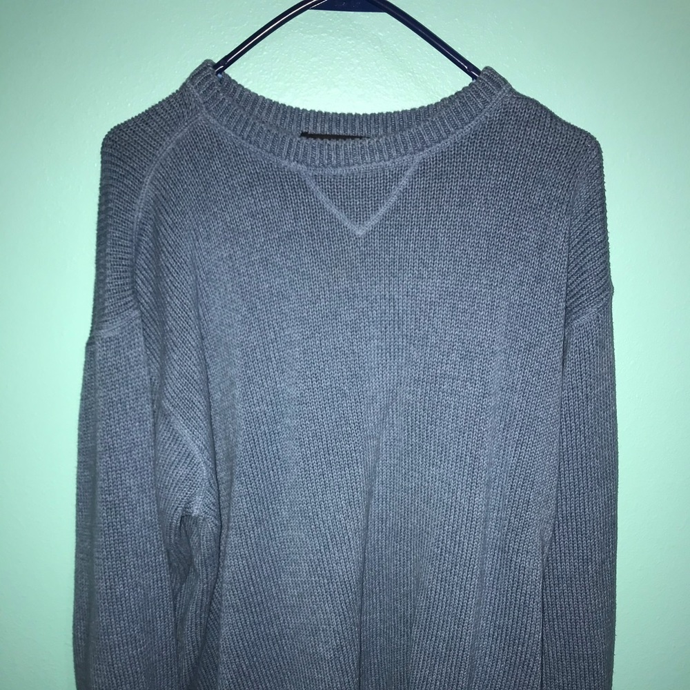 Blue sweater can be men or women sweater